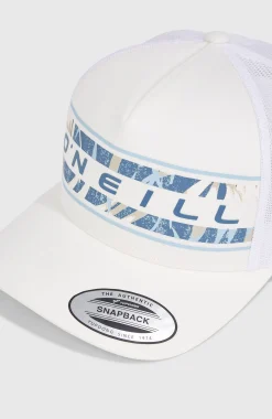 Casquette Flower Trucker| Blanc