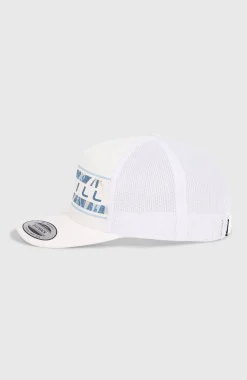Casquette Flower Trucker| Blanc