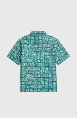 EnfantsChemise Print| Bleu