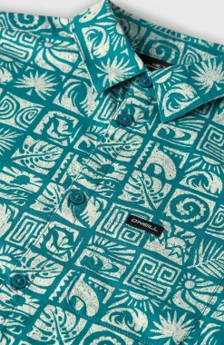 EnfantsChemise Print| Bleu
