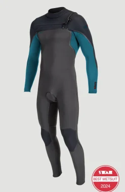 EnfantsHyperfreak Fire 4/3mm Chest Zip Full Wetsuit| Noire