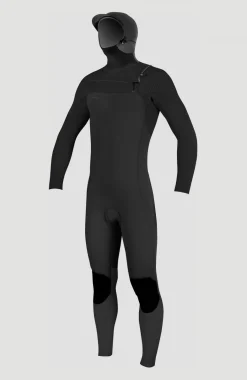 EnfantsHyperfreak Plus 5/4mm Chest Zip Full Wetsuit w/Hood Youth| Noire