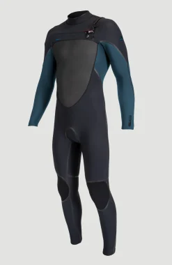 EnfantsPsycho Tech 5/4mm Chest Zip Full Wetsuit| Noire