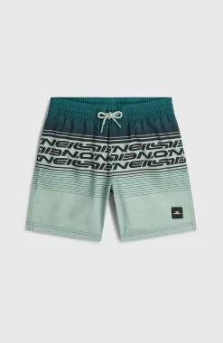 EnfantsShort de bain O'Neill Logo Stripe| Vert Mix