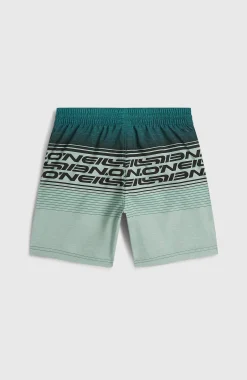 EnfantsShort de bain O'Neill Logo Stripe| Vert Mix