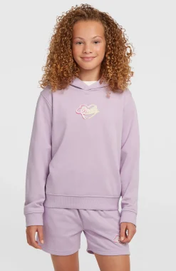 EnfantsSweat à capuche Essentials Script| Violet