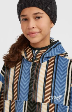 EnfantsSweat à capuche et col demi-zip Superfleece| Bleu