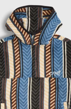 EnfantsSweat à capuche et col demi-zip Superfleece| Bleu