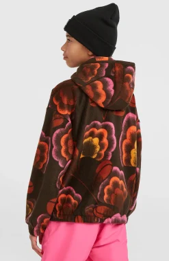 EnfantsSweat à capuche et col demi-zip Superfleece| Brun