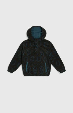 EnfantsSweat à capuche et col demi-zip Superfleece| Noire