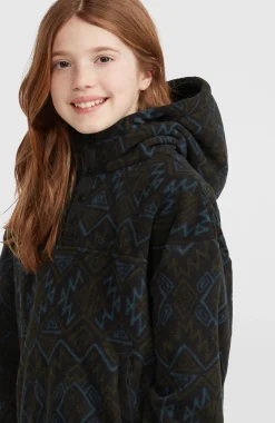 EnfantsSweat à capuche et col demi-zip Superfleece| Noire