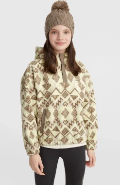 EnfantsSweat à capuche et col demi-zip Superfleece| Gris
