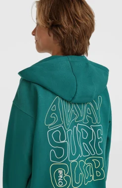 EnfantsSweat à capuche et zip intégral Graphic| Vert