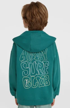 EnfantsSweat à capuche et zip intégral Graphic| Vert