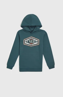 EnfantsSweat à capuche Front Print| Bleu