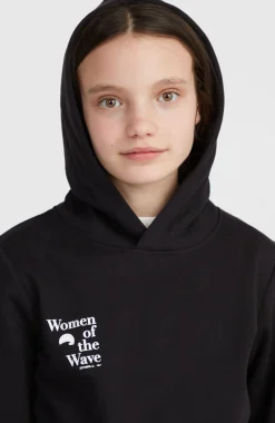 EnfantsSweat à capuche Women of the Wave| Noire