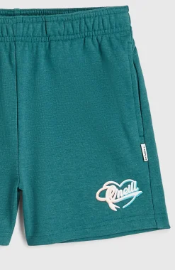 EnfantsSweatshort Essentials Script| Vert