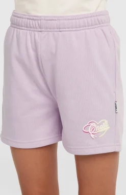 EnfantsSweatshort Essentials Script| Violet