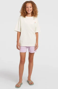 EnfantsSweatshort Essentials Script| Violet