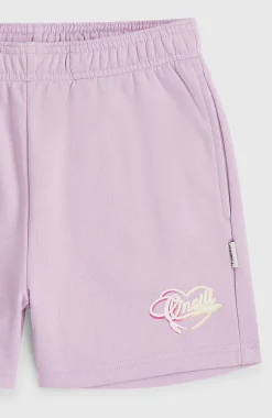 EnfantsSweatshort Essentials Script| Violet