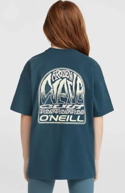 EnfantsT-shirt Back Print| Bleu