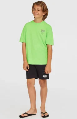 EnfantsT-shirt Back Print| Vert