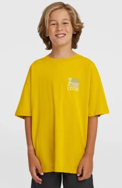 EnfantsT-shirt Back Print| Jaune