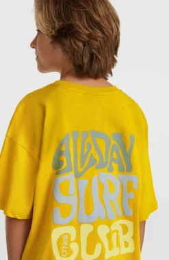 EnfantsT-shirt Back Print| Jaune