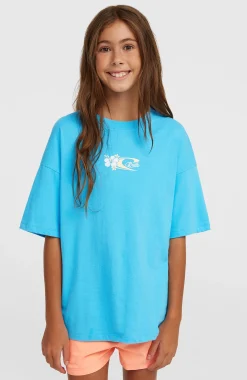 EnfantsT-shirt Back Print| Bleu