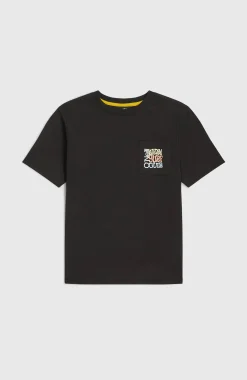EnfantsT-shirt Chest Pocket| Noire