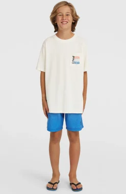 EnfantsT-shirt Chest Pocket| Blanc