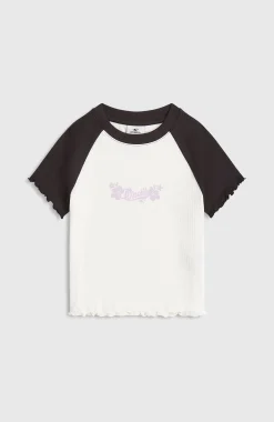 EnfantsT-shirt côtelé O'Neill Colour-Block| Blanc Mix