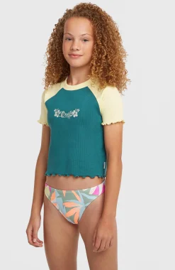 EnfantsT-shirt côtelé O'Neill Colour-Block| Vert Mix