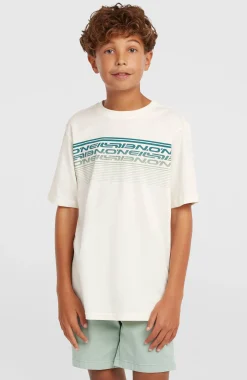 EnfantsT-shirt O'Neill Logo Stripe| Blanc