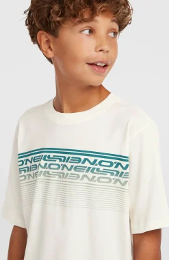 EnfantsT-shirt O'Neill Logo Stripe| Blanc