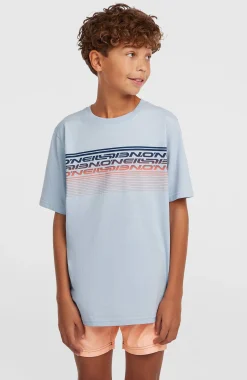 EnfantsT-shirt O'Neill Logo Stripe| Bleu