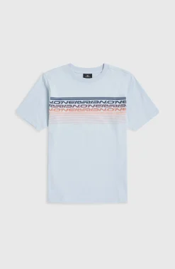 EnfantsT-shirt O'Neill Logo Stripe| Bleu