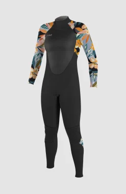 Epic 4/3mm Back Zip Full Wetsuit| Noire