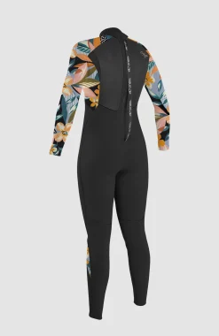 Epic 4/3mm Back Zip Full Wetsuit| Noire