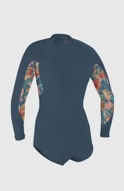 FemmesBahia 2/1mm Front Zip Long Sleeve Spring Wetsuit| Bleu