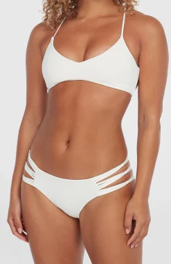 FemmesBas de bikini avec bandes Boulders| Blanc