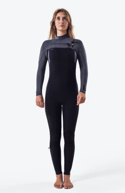 FemmesBlueprint 5/4mm Chest Zip Full Wetsuit| Noire