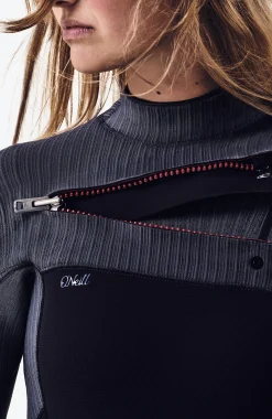 FemmesBlueprint 5/4mm Chest Zip Full Wetsuit| Noire