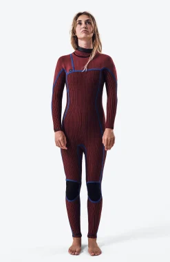 FemmesBlueprint 5/4mm Chest Zip Full Wetsuit| Noire