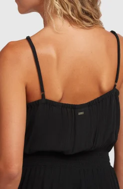 FemmesCombishort boutonnée à fines bretelles| Noire