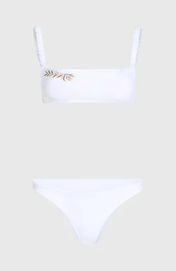 FemmesEnsemble de bikinis à broderie Bundoran Flamenco| Blanc