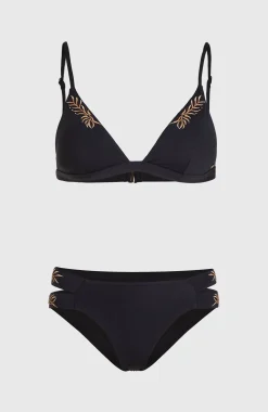 FemmesEnsemble de bikinis à broderie Seaside Boulder| Noire