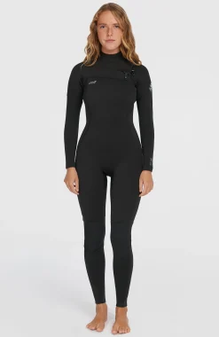 FemmesEpic 3/2 Chest Zip Full Wetsuit| Noire