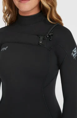 FemmesEpic 3/2 Chest Zip Full Wetsuit| Noire