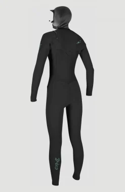 FemmesEpic 6/5/4mm Chest Zip Full Wetsuit with Hood| Noire